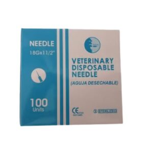 Caja con 100 Agujas Veterinarias 18GX1 1_2