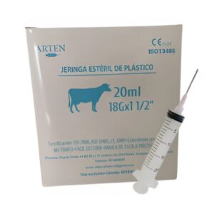 Paquete de Jeringas Veterinarias de 20 ml aguja 18GX1 1_2